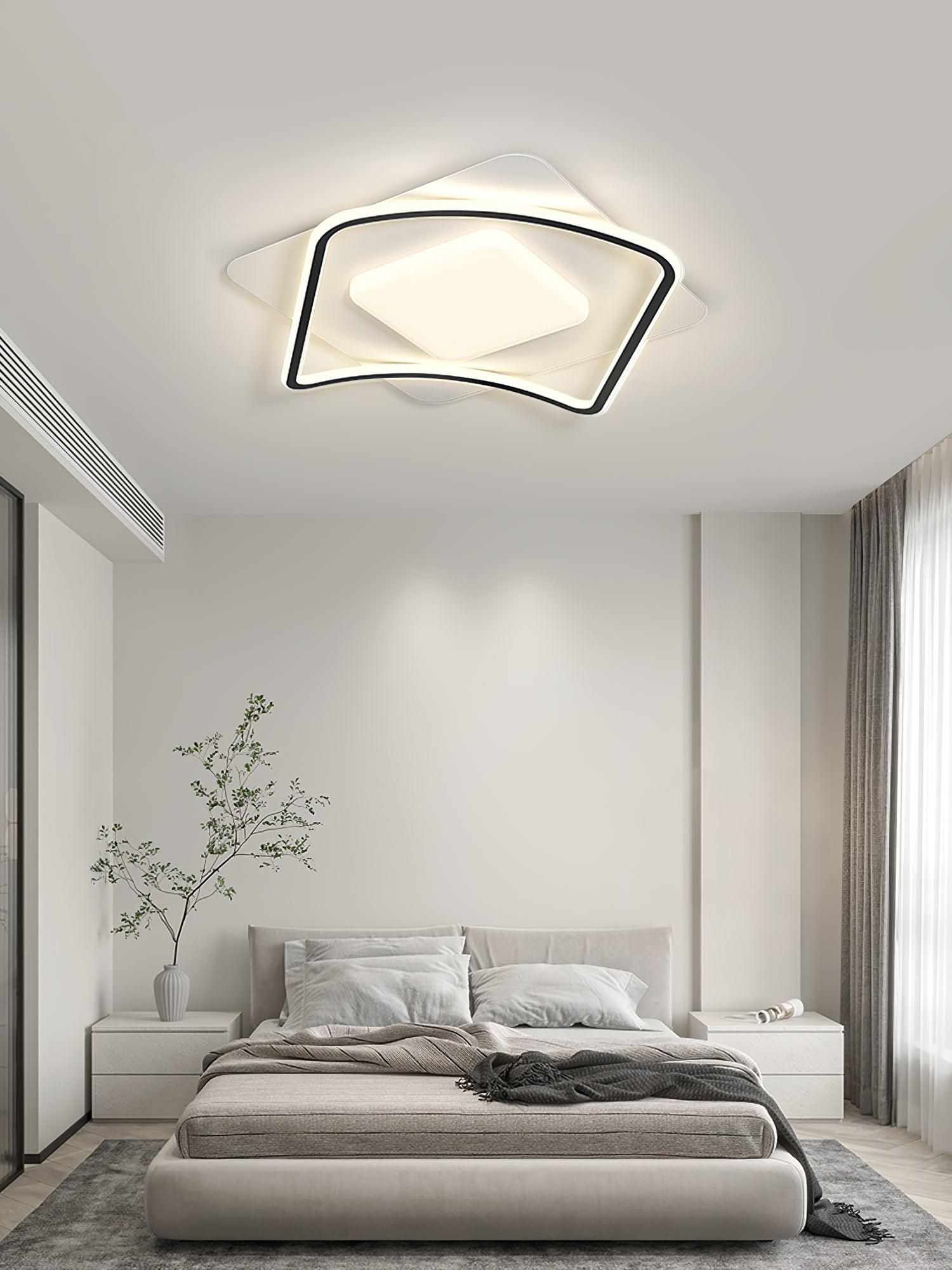Solara Ceiling Lamp Minimalist Geometry LED-Neutral Decor