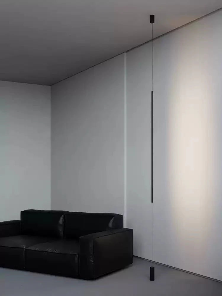 Minimalist Linear LED Pendant Light-Neutral Decor