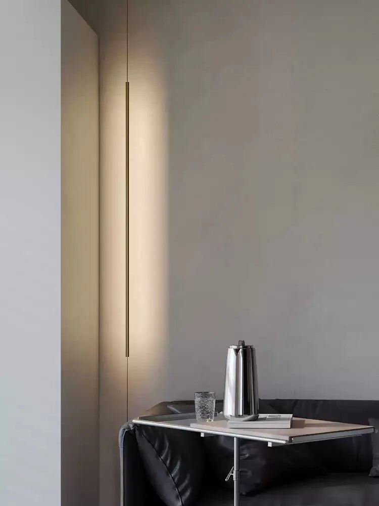 Minimalist Linear LED Pendant Light-Neutral Decor