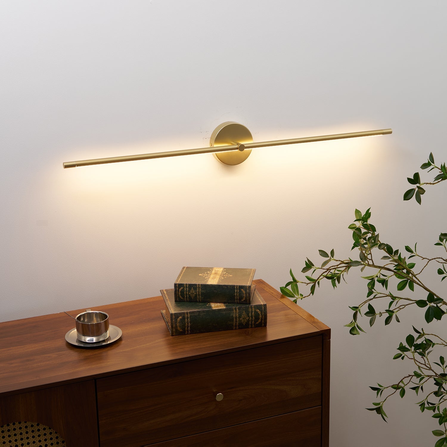 Eloria Wall Lamp Minimalist Linear Rod Double Modern-Neutral Decor