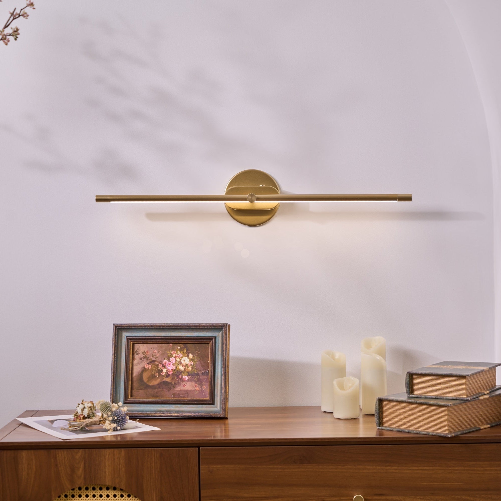 Lustra Wall Lamp Minimalist Linear Rechargeable-Neutral Decor