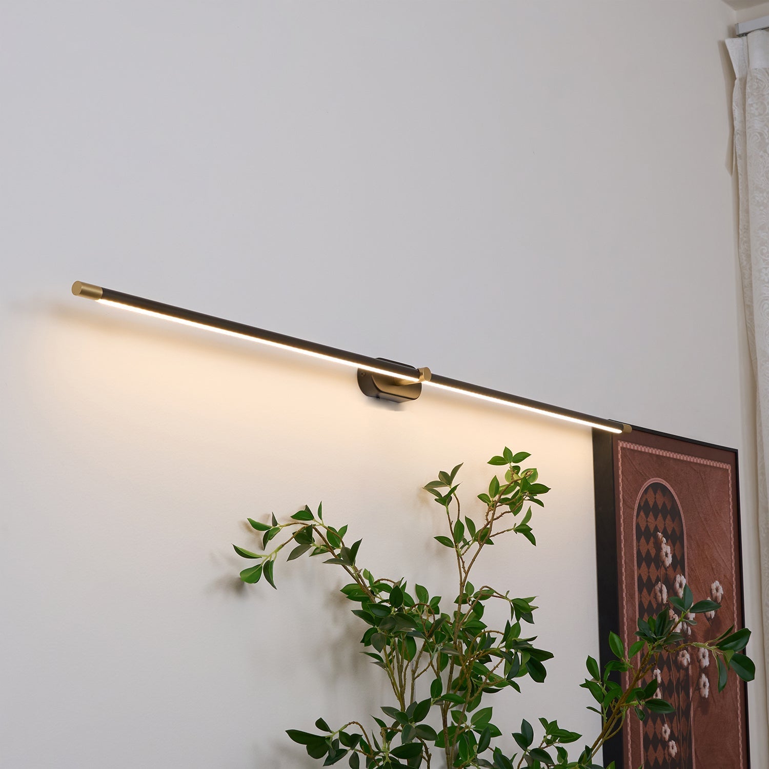 Lustra Wall Lamp Minimalist Linear Rechargeable-Neutral Decor