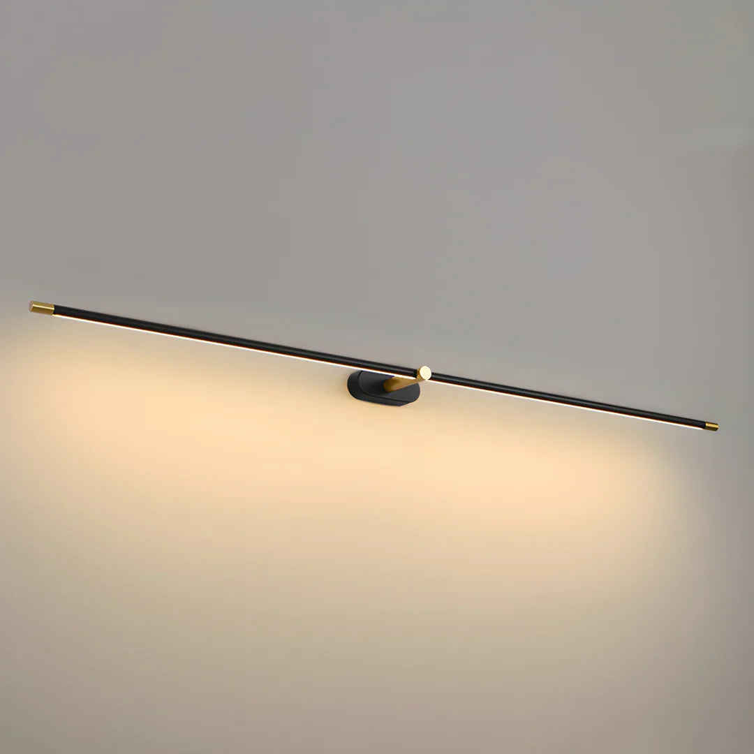 Ivox Minimalist Linear Wall Lamp Gold&Black - Neutral Decor