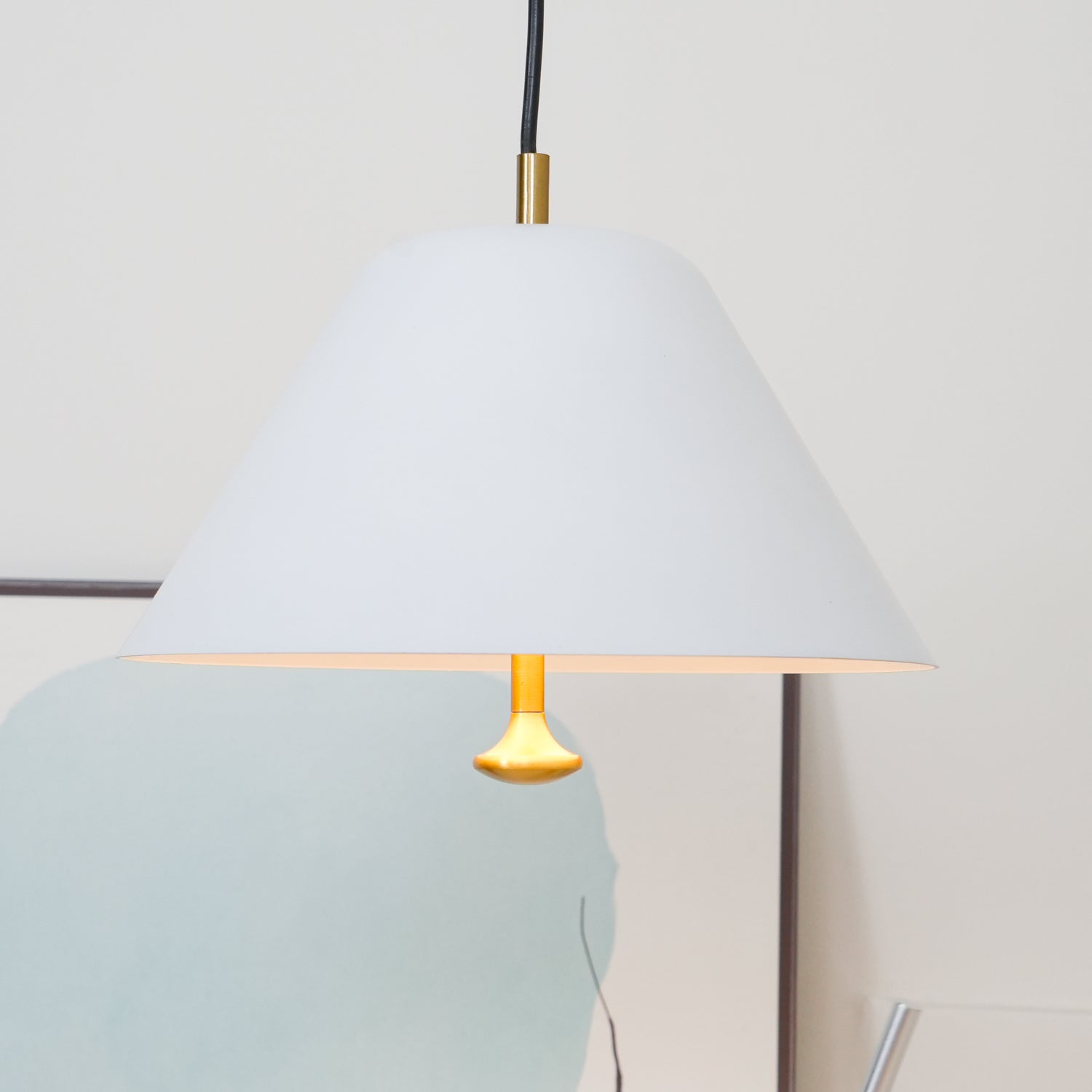 Evir Pendant Lamp Bell Glass Brass Minimalist-Neutral Decor