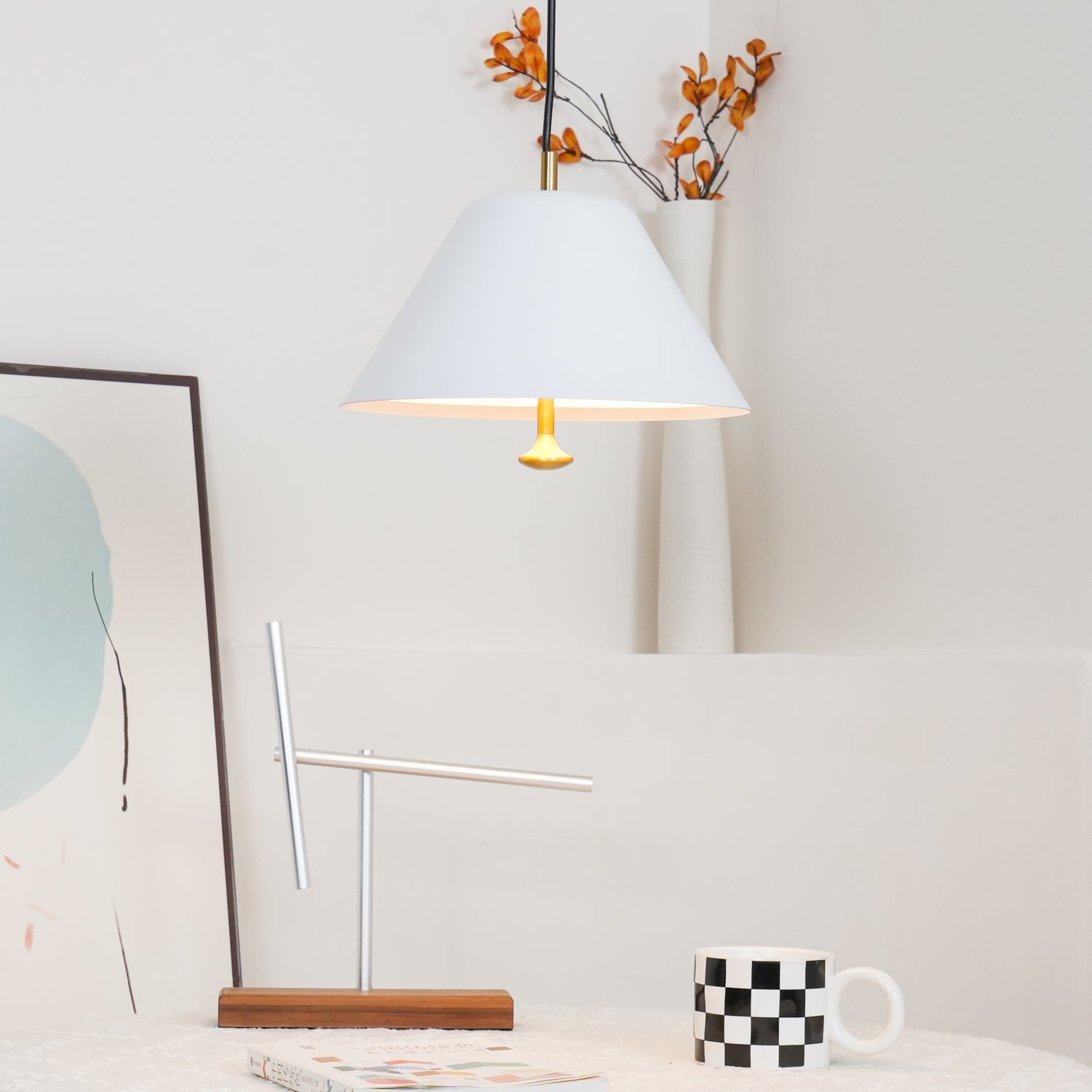 Evir Pendant Lamp Bell Glass Brass Minimalist-Neutral Decor