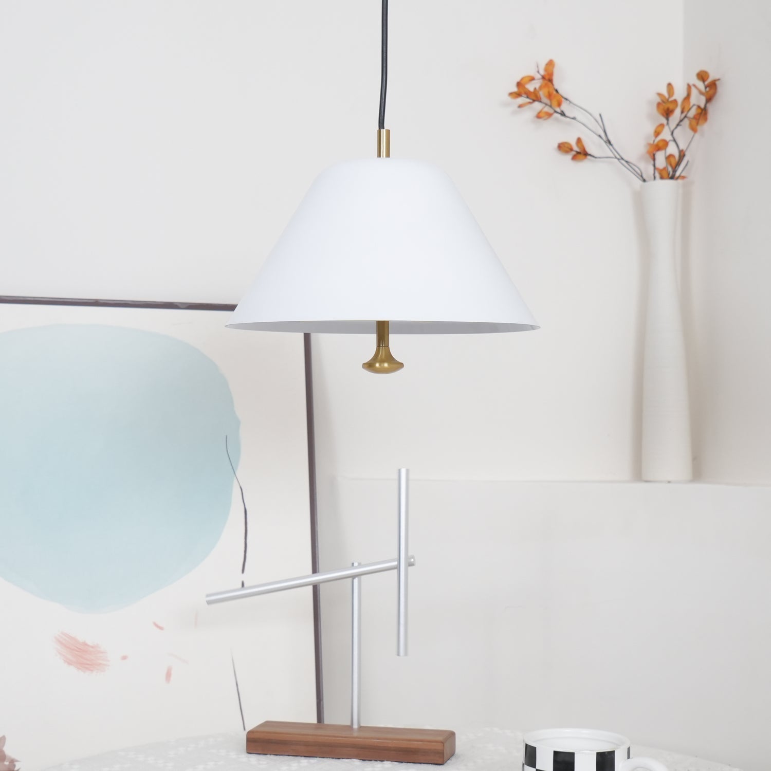 Evir Pendant Lamp Bell Glass Brass Minimalist-Neutral Decor