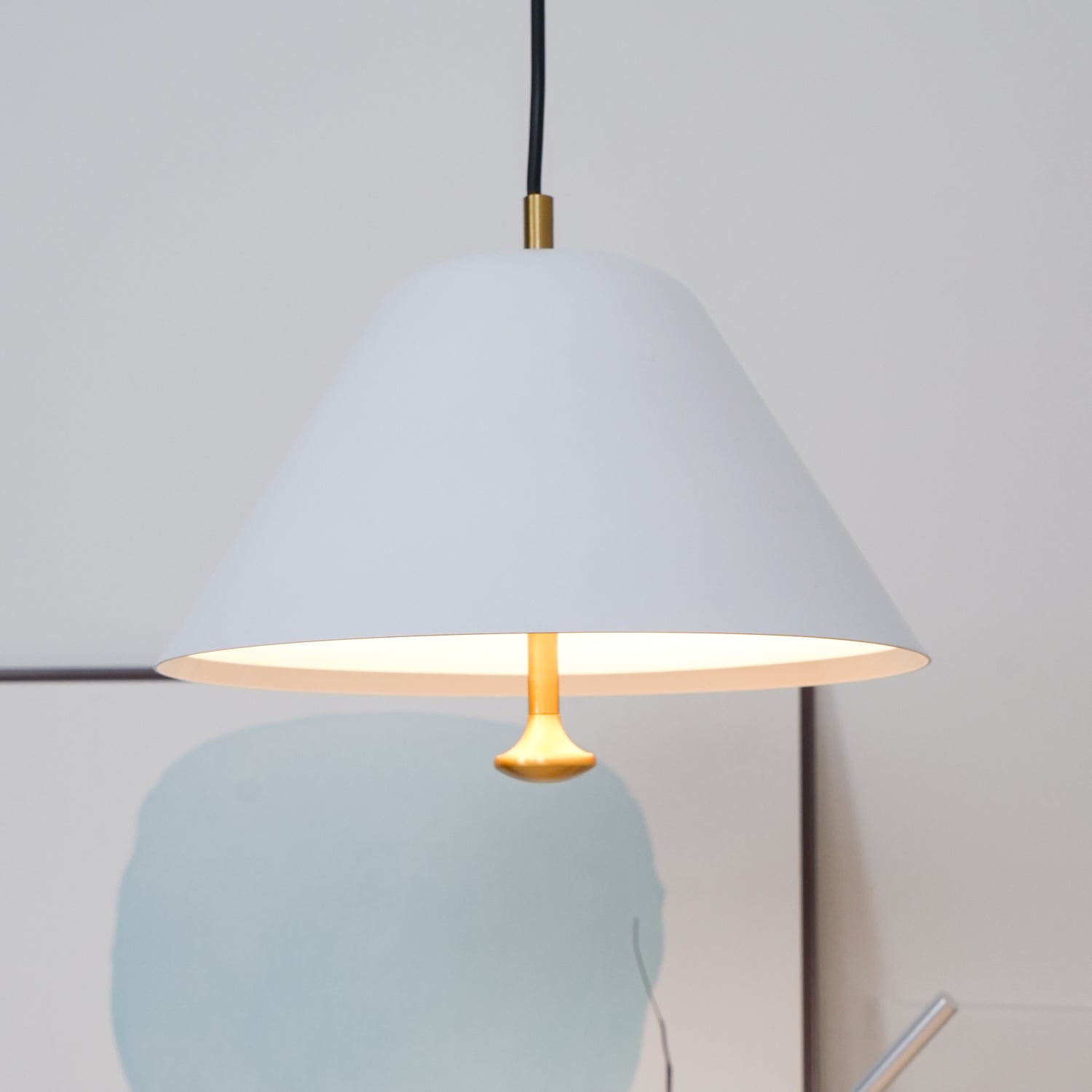 Evir Pendant Lamp Bell Glass Brass Minimalist-Neutral Decor