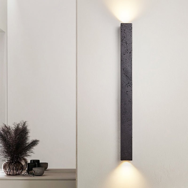 Minimalist Stone Finish Wall Lamp-Neutral Decor