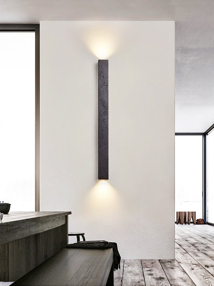 Minimalist Stone Finish Wall Lamp-Neutral Decor