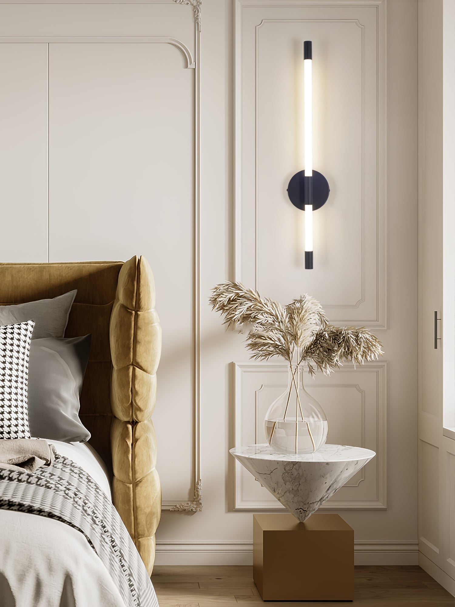 Cithayra Classic Minimalist Vertical Sconce Wall lamp-Neutral Decor