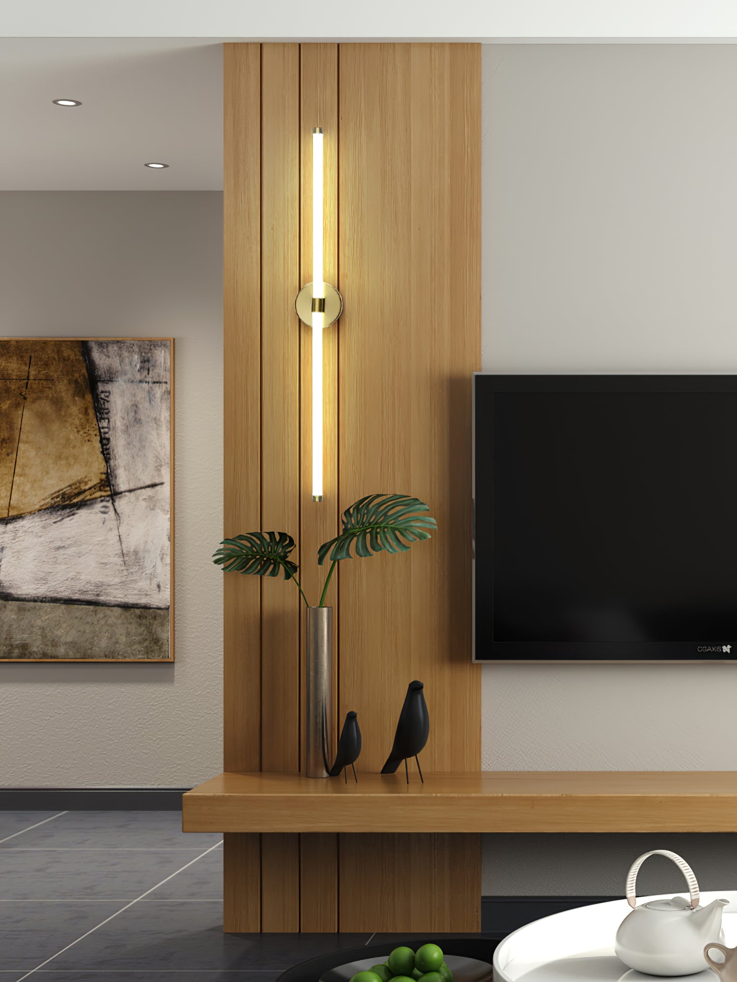 Cithayra Classic Minimalist Vertical Sconce Wall lamp-Neutral Decor