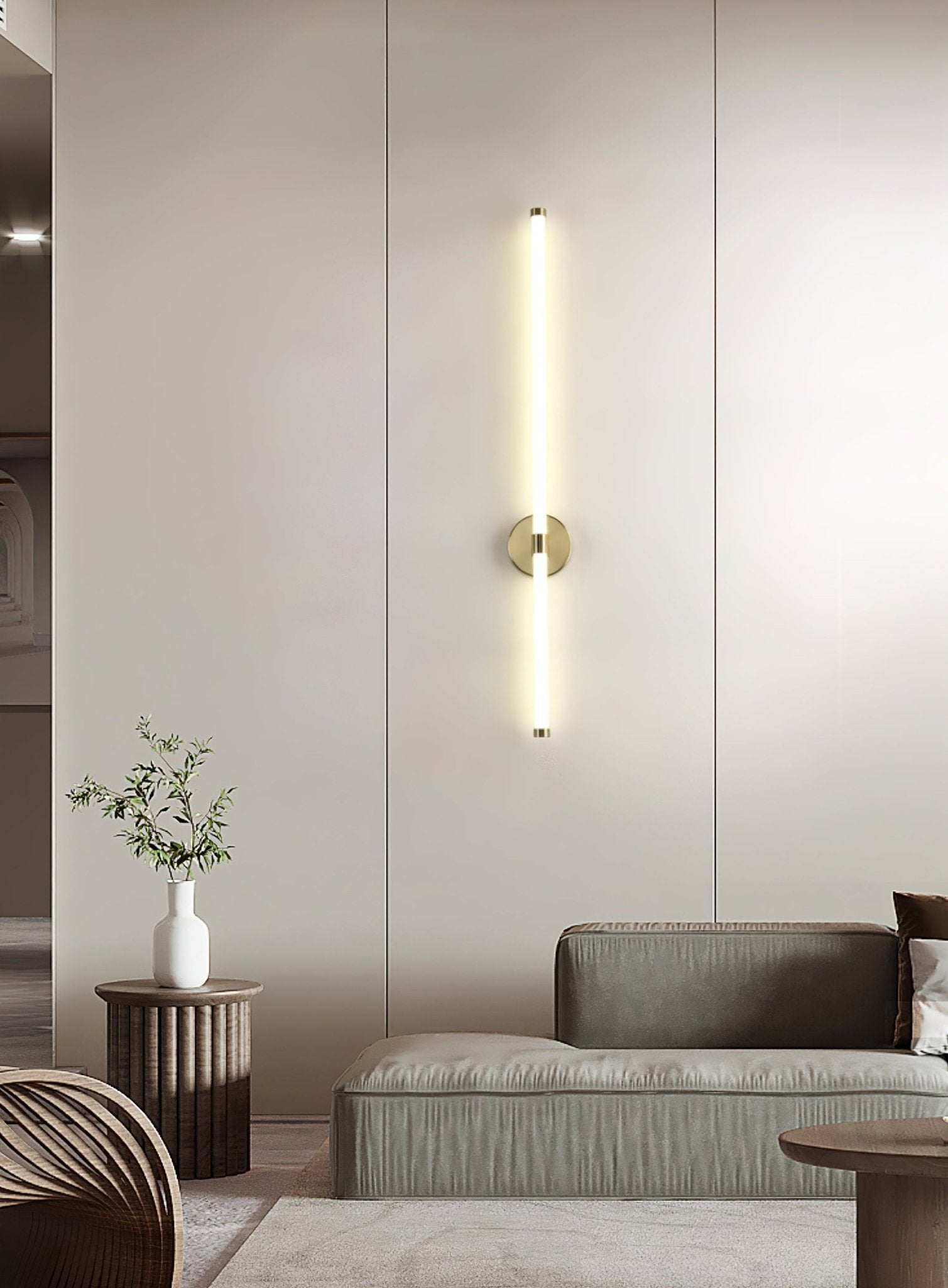 Cithayra Classic Minimalist Vertical Sconce Wall lamp-Neutral Decor
