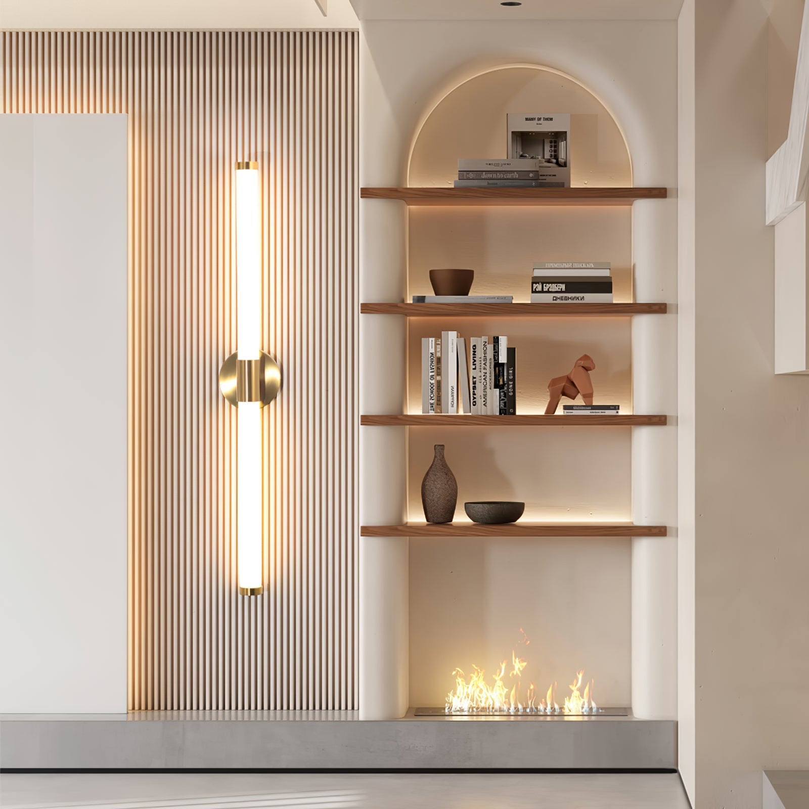 Cithayra Classic Minimalist Vertical Sconce Wall lamp-Neutral Decor