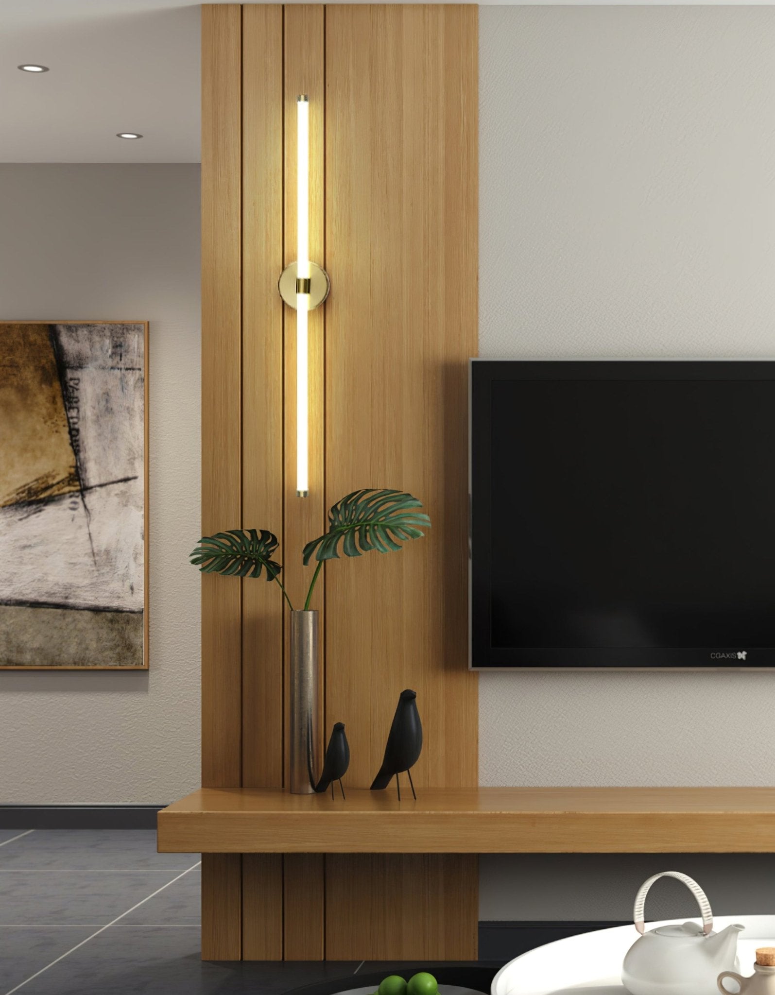 Cithayra Classic Minimalist Vertical Sconce Wall lamp-Neutral Decor