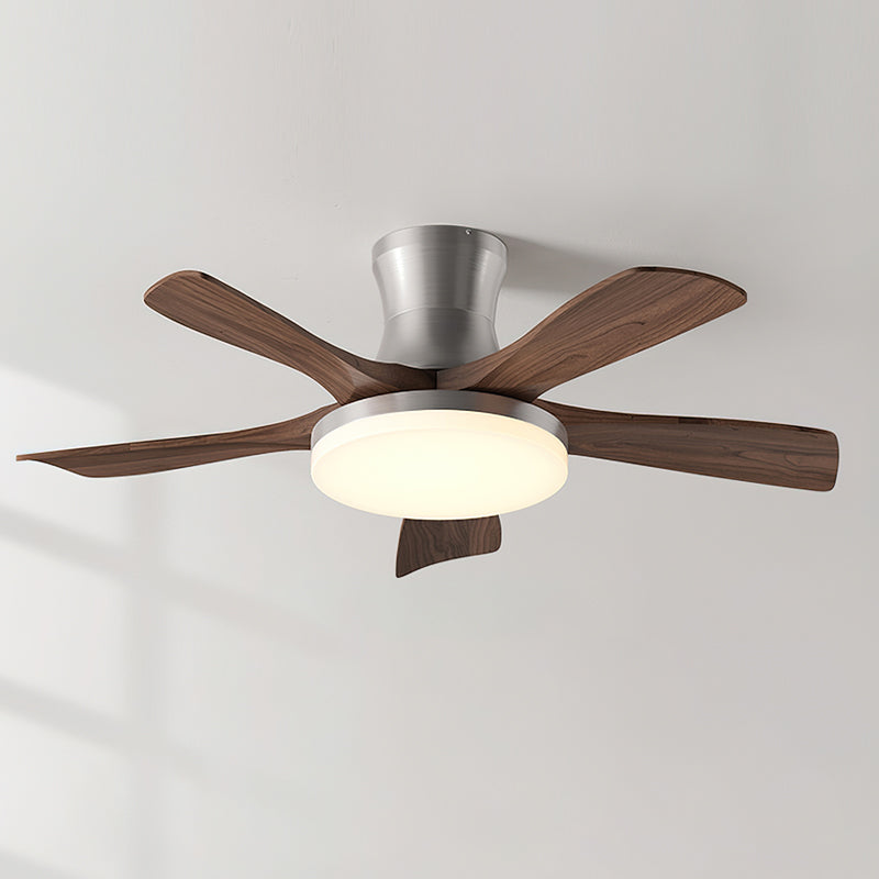 The Minka Ceiling Fan Light turned off, showcasing its sleek design