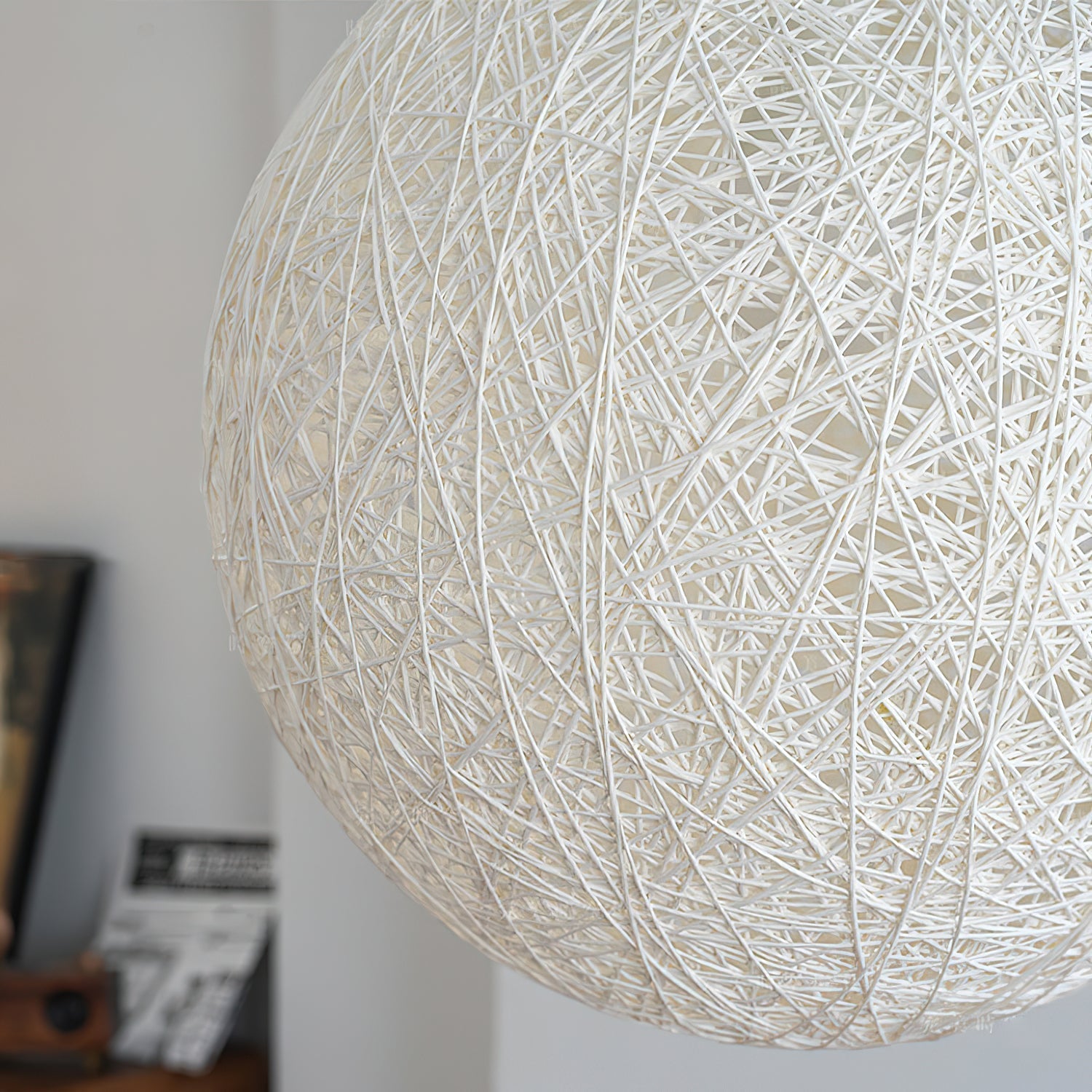 Rovira Pendant Light Hemp Rattan Sphere Bohemian-Neutral Decor