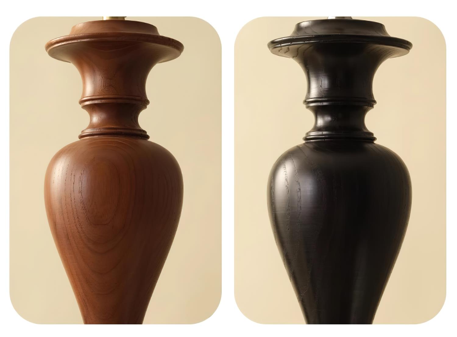 Elviora Chandelier Wooden Glass Mid-Century-Neutral Decor