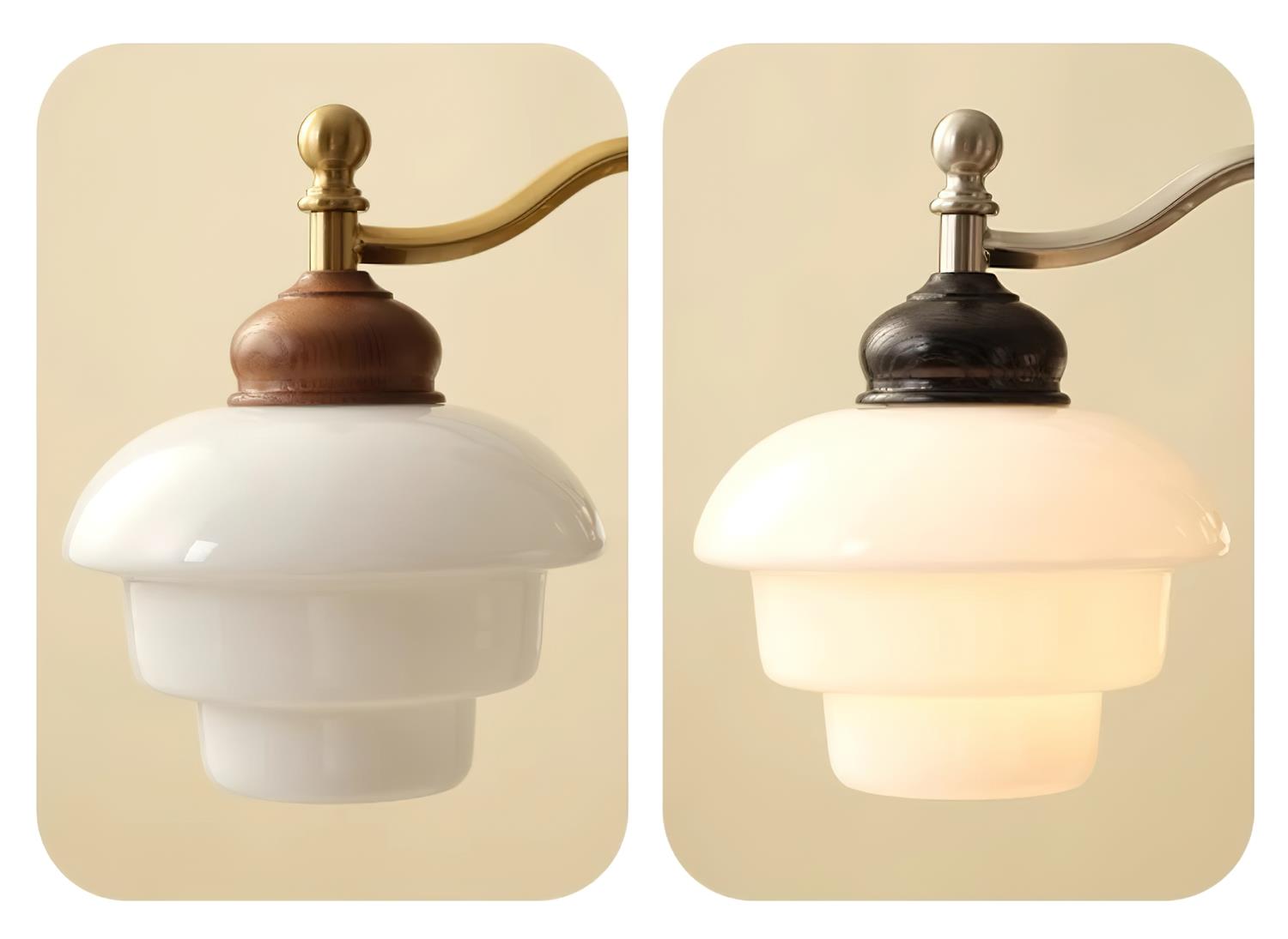Elviora Chandelier Wooden Glass Mid-Century-Neutral Decor