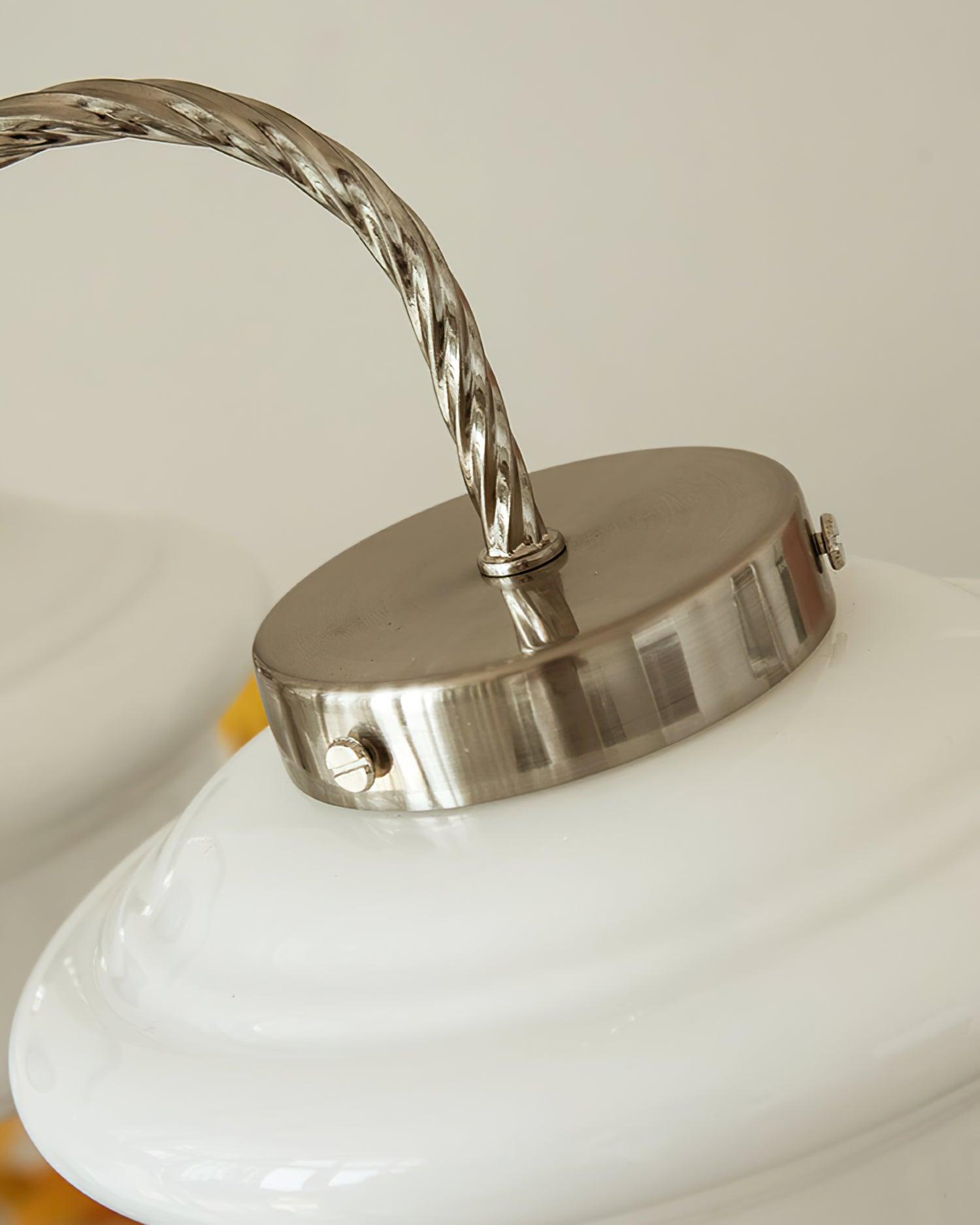 Curinel Vintage Chrome Glass Chandelier-Neutral Decor