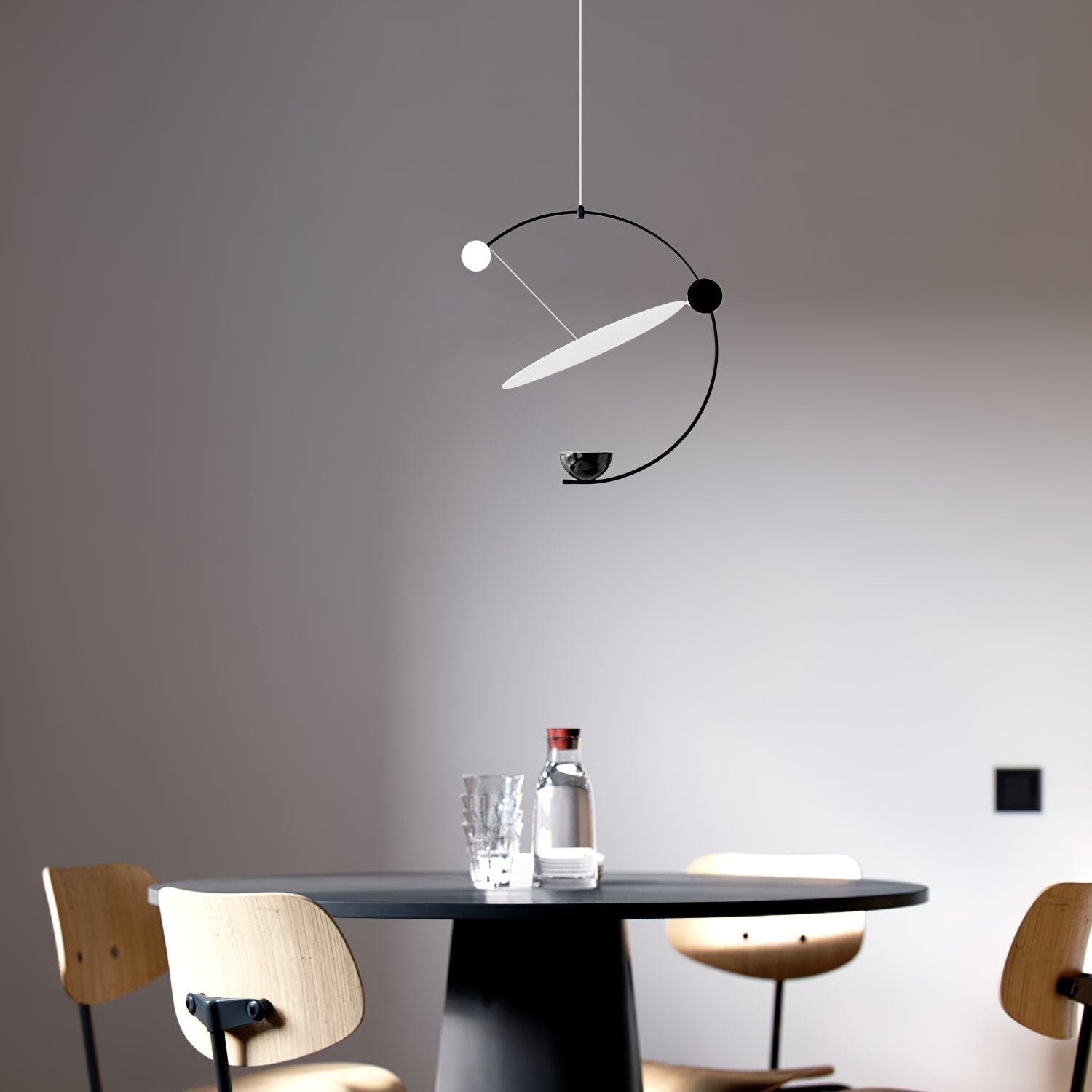 Bane Geometric Pendant Light-Neutral Decor