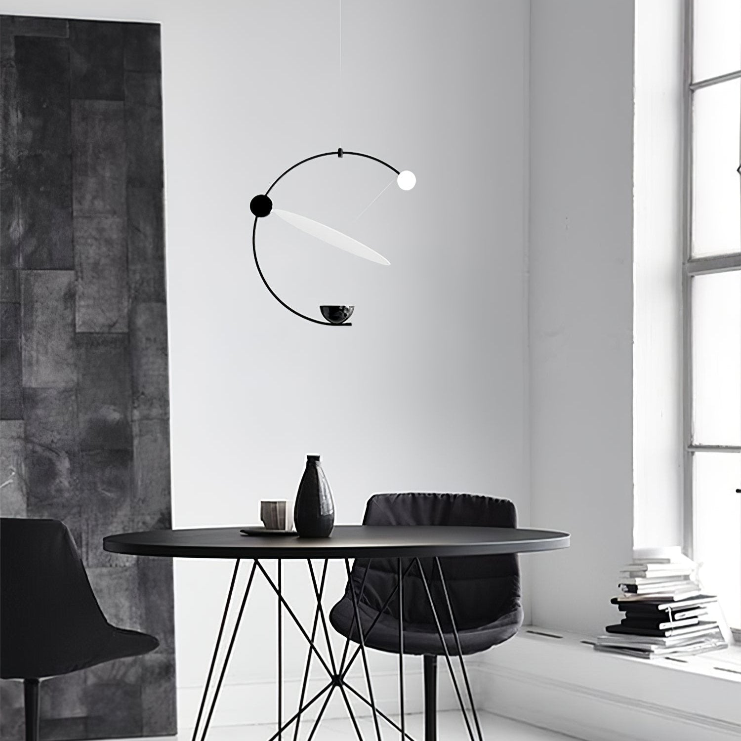 Bane Geometric Pendant Light-Neutral Decor