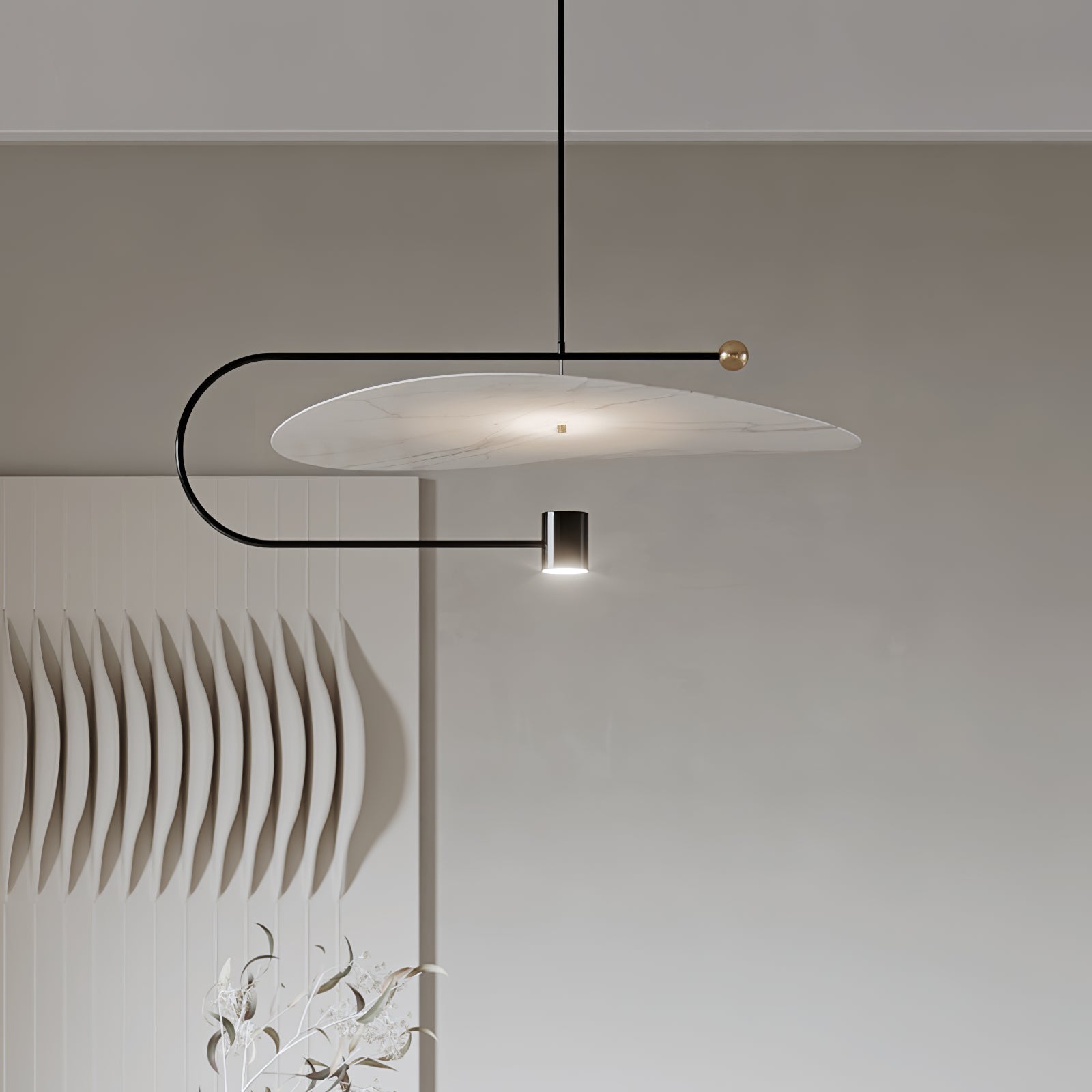 Bane Geometric Pendant Light-Neutral Decor