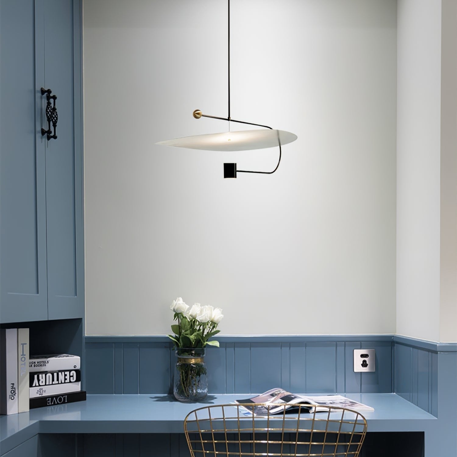 Bane Geometric Pendant Light-Neutral Decor