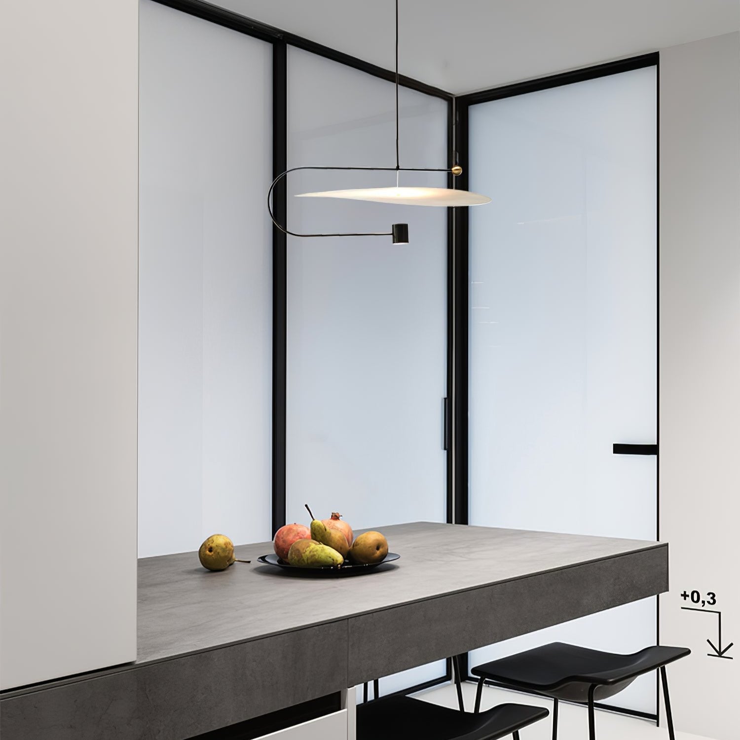 Bane Geometric Pendant Light-Neutral Decor