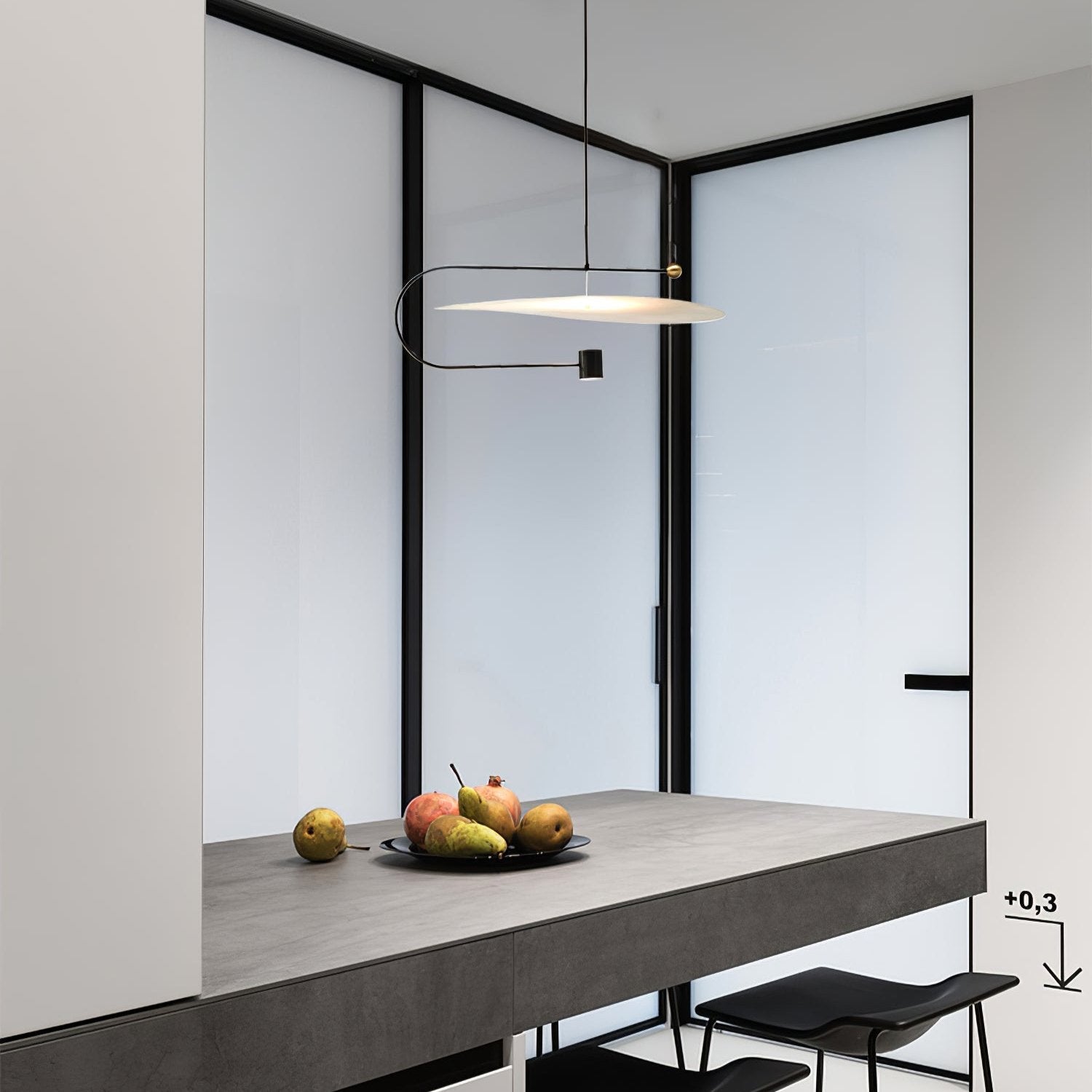 Bane Geometric Pendant Light-Neutral Decor