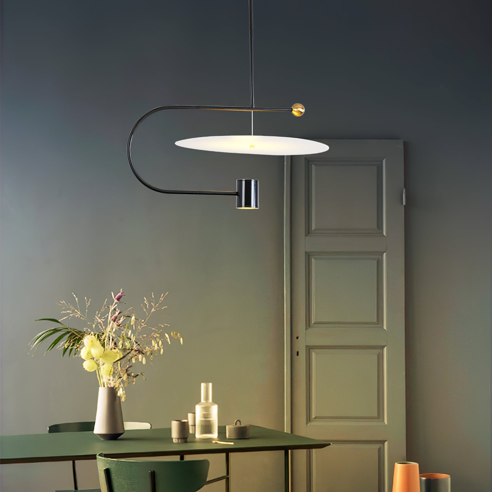 Bane Geometric Pendant Light-Neutral Decor