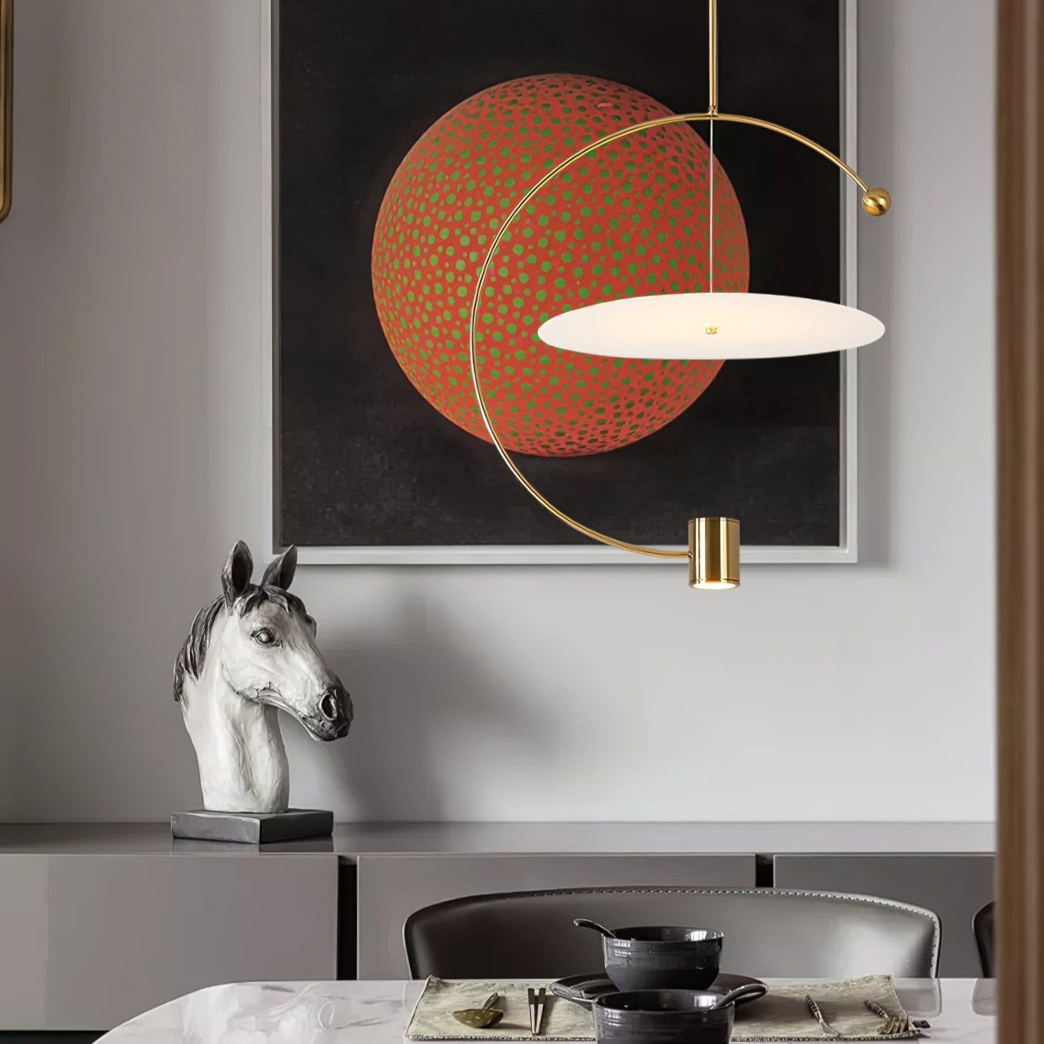 Bane Geometric Pendant Light-Neutral Decor