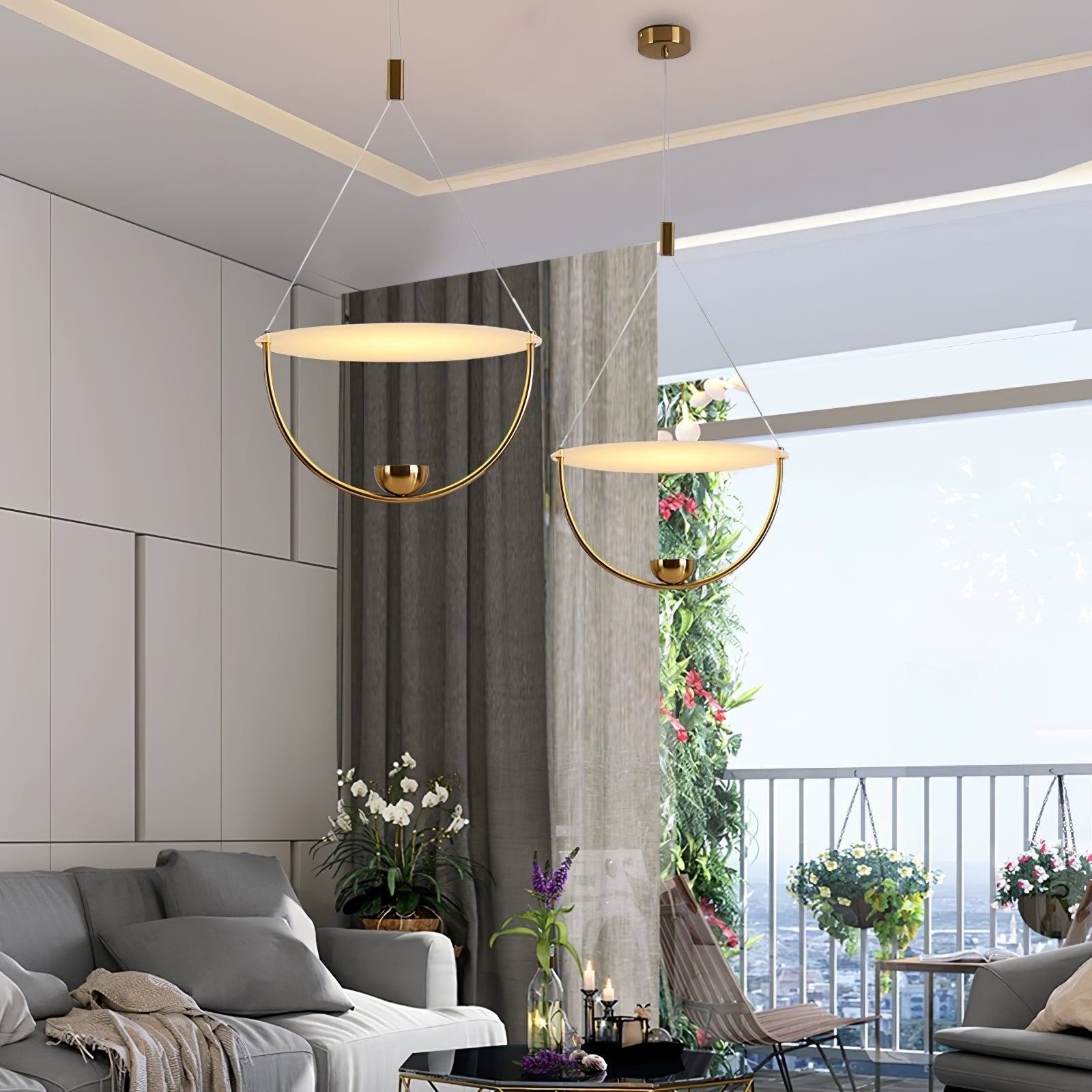 Bane Geometric Pendant Light-Neutral Decor