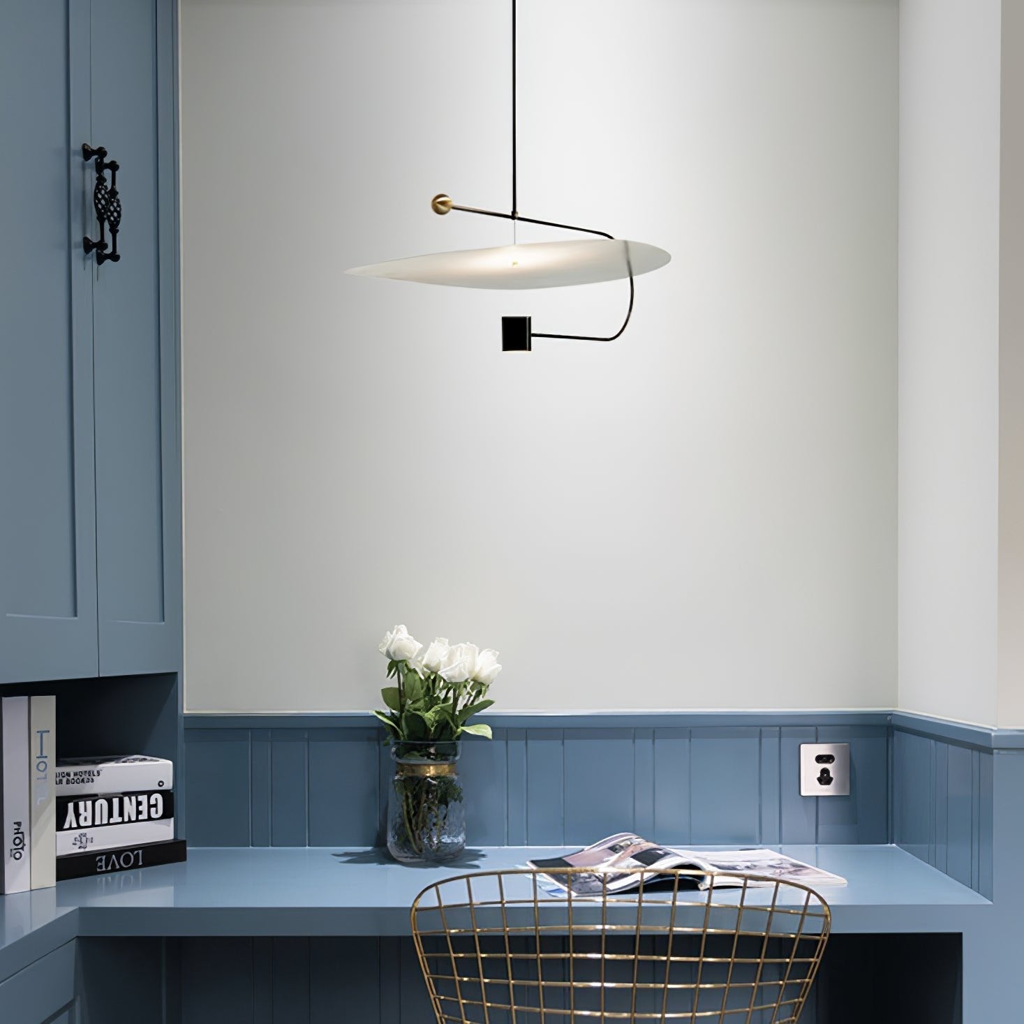 Bane Geometric Pendant Light-Neutral Decor