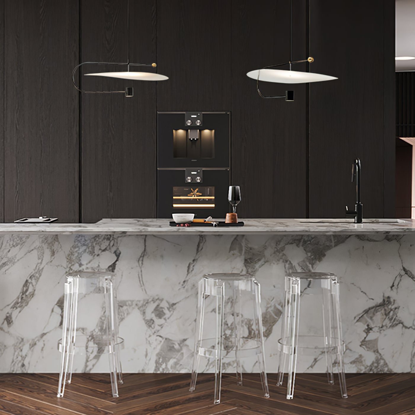 Bane Geometric Pendant Light-Neutral Decor
