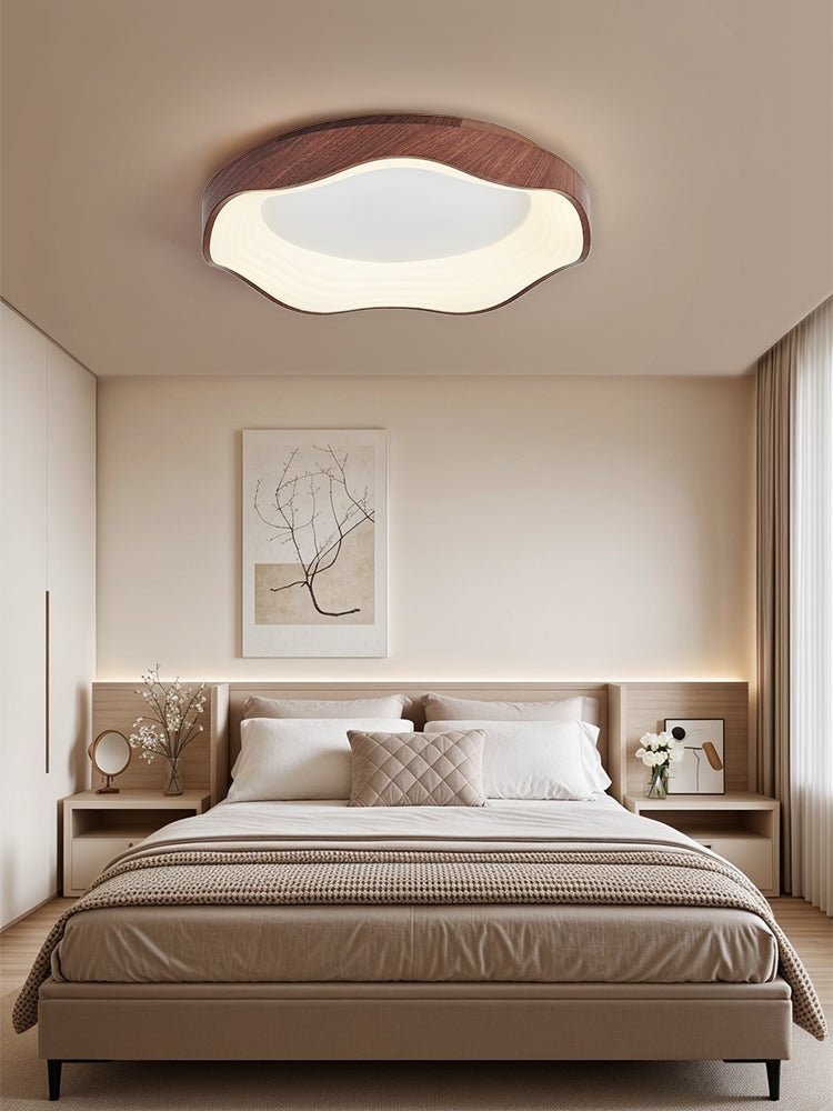 Delora Nordic Art Wave Plastic Ceiling Light-Neutral Decor
