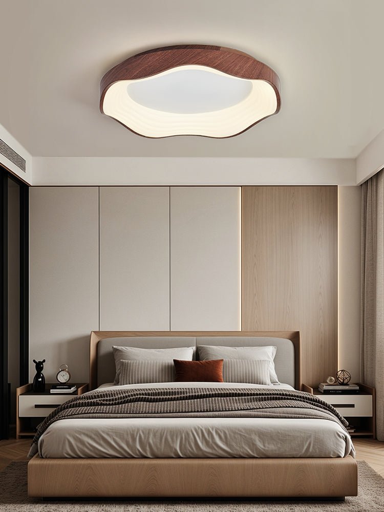 Delora Nordic Art Wave Plastic Ceiling Light-Neutral Decor