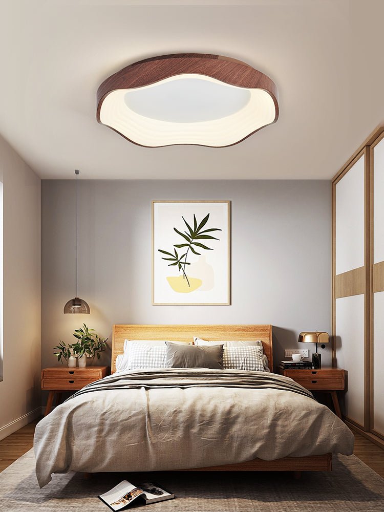 Delora Nordic Art Wave Plastic Ceiling Light-Neutral Decor