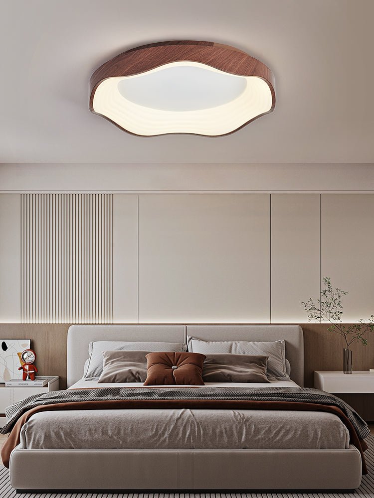 Delora Nordic Art Wave Plastic Ceiling Light-Neutral Decor