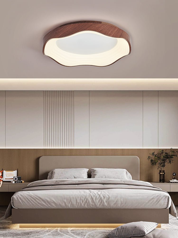 Delora Nordic Art Wave Plastic Ceiling Light-Neutral Decor