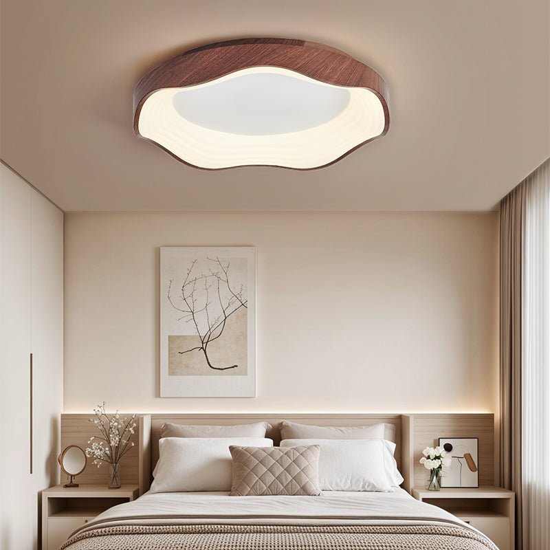 Delora Nordic Art Wave Plastic Ceiling Light-Neutral Decor