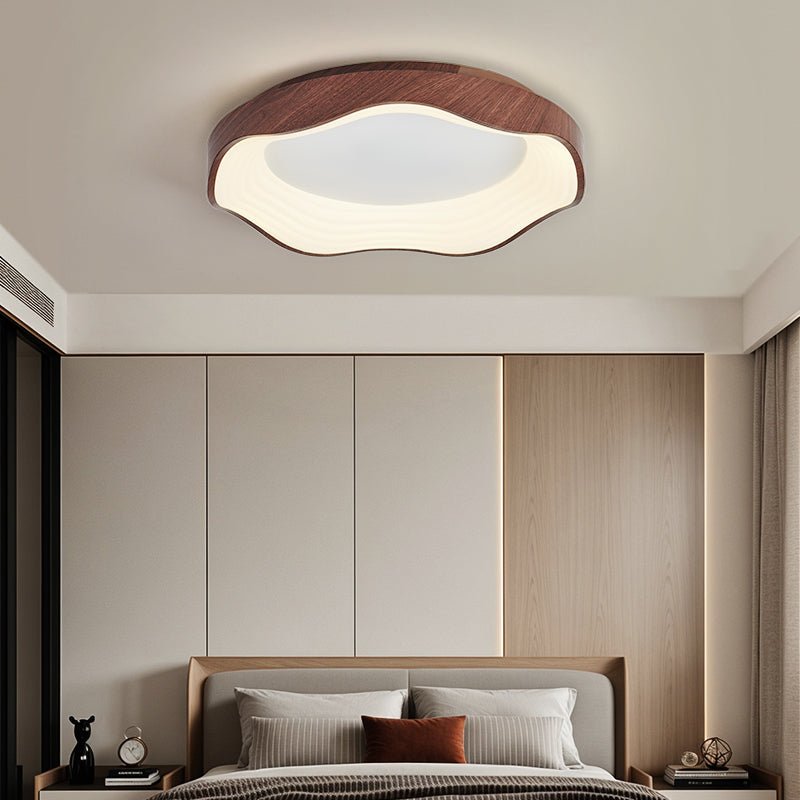 Delora Nordic Art Wave Plastic Ceiling Light-Neutral Decor