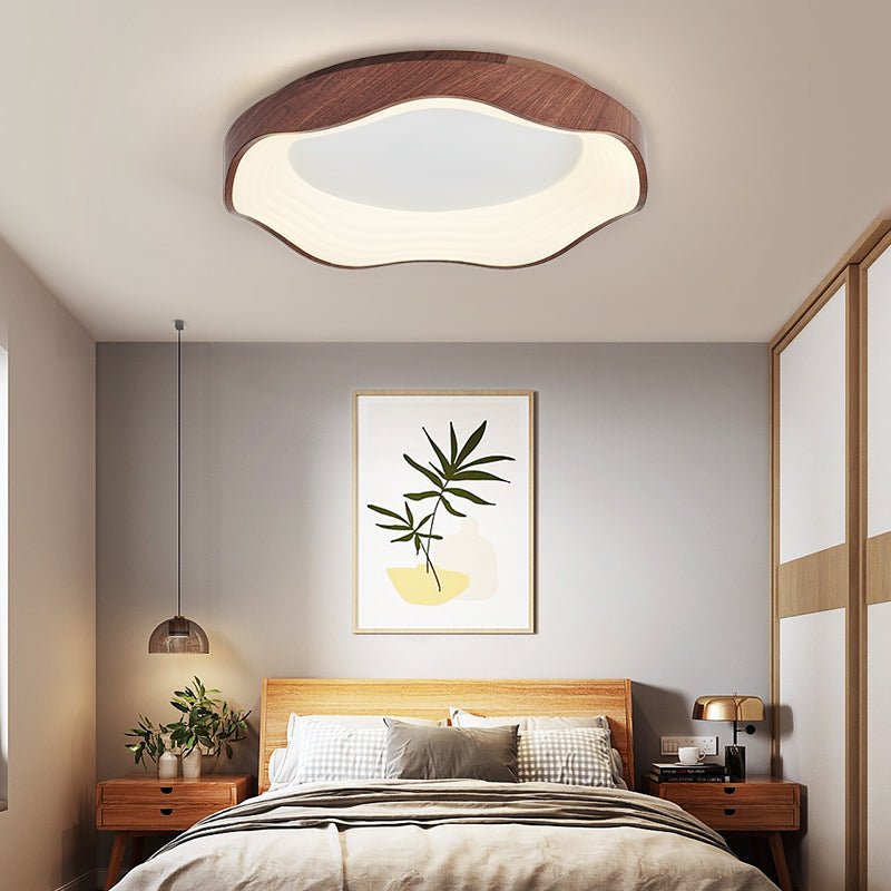 Delora Nordic Art Wave Plastic Ceiling Light-Neutral Decor