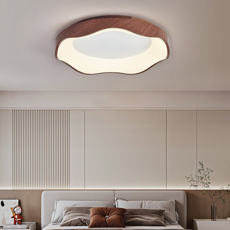 Delora Nordic Art Wave Plastic Ceiling Light-Neutral Decor