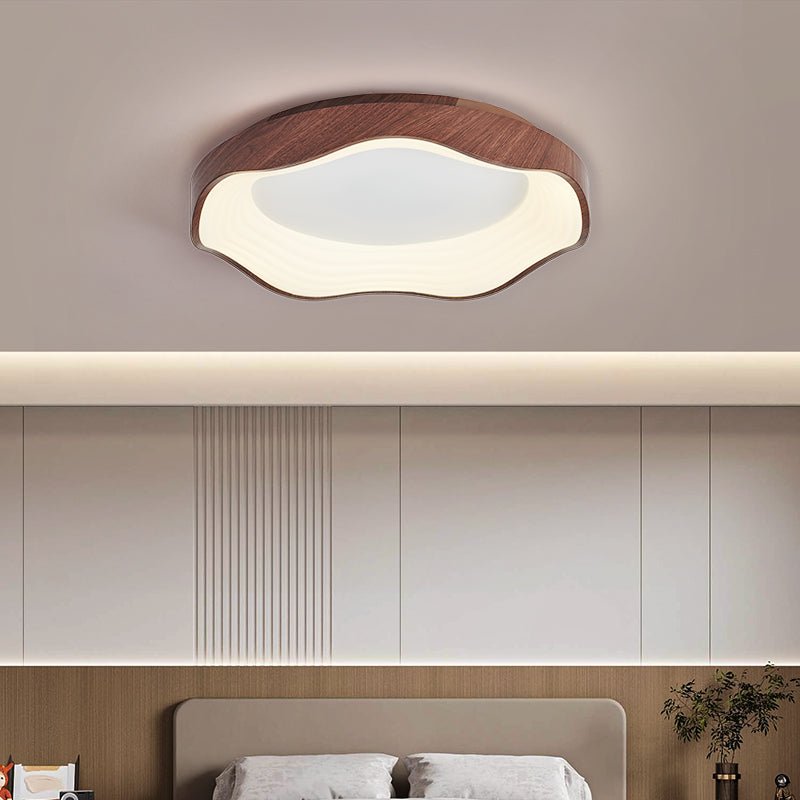 Delora Nordic Art Wave Plastic Ceiling Light-Neutral Decor