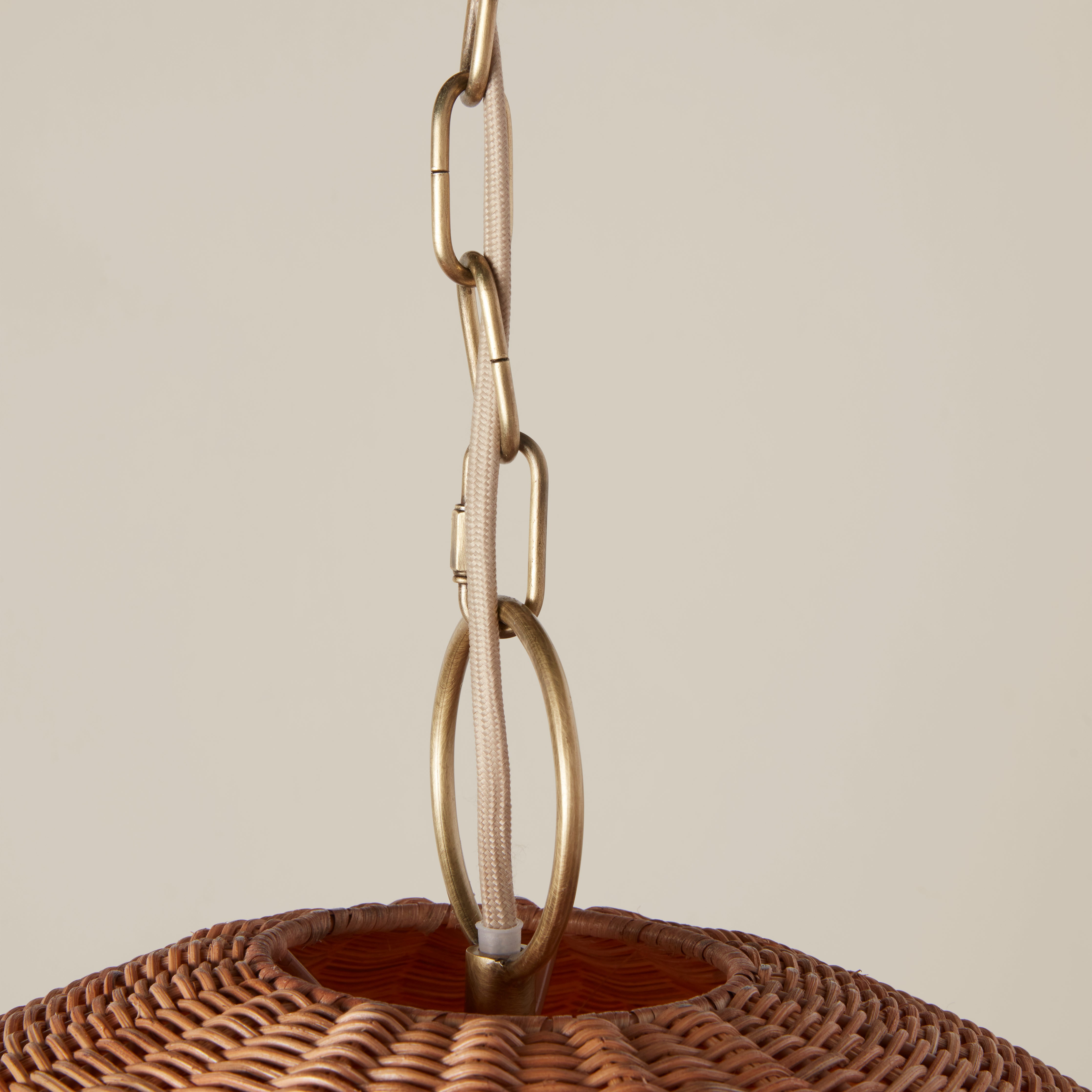 The lamp creating a cozy ambiance in an evening setting.