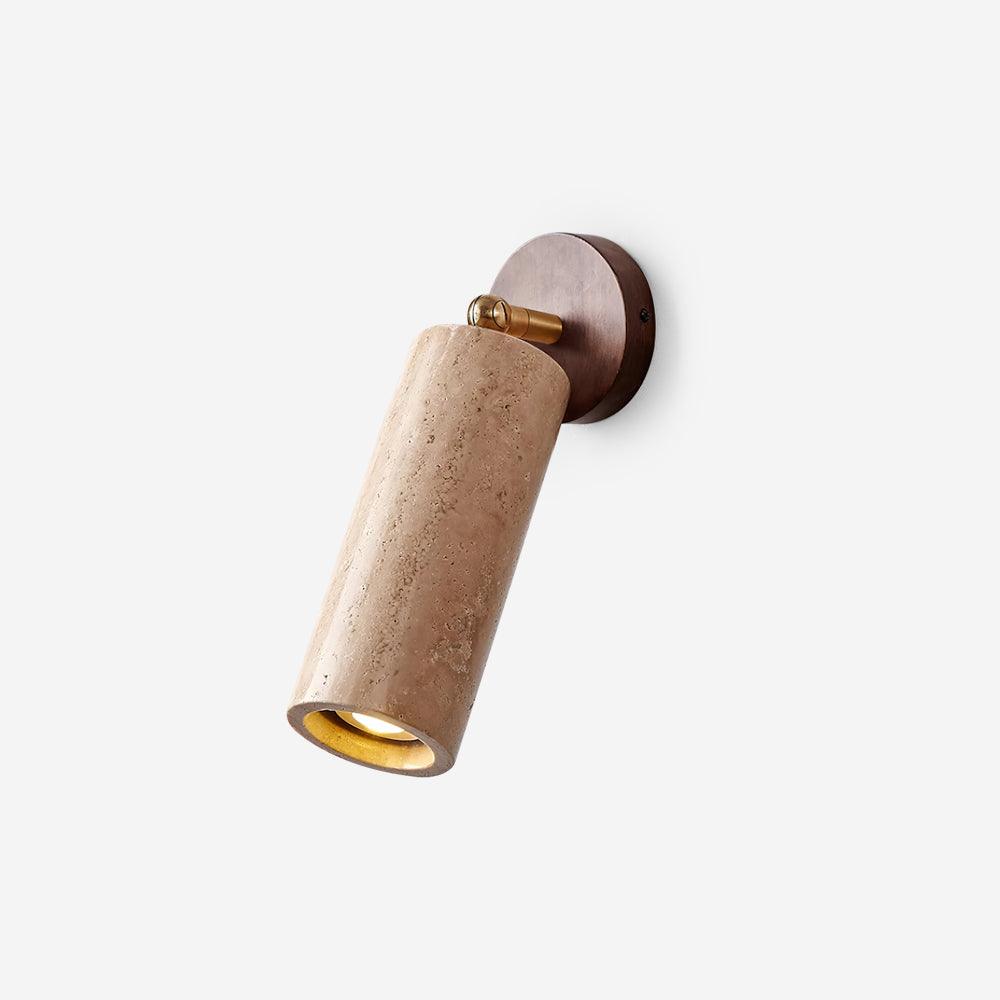 Delo Adjustable Travertine Wall Sconce-Neutral Decor