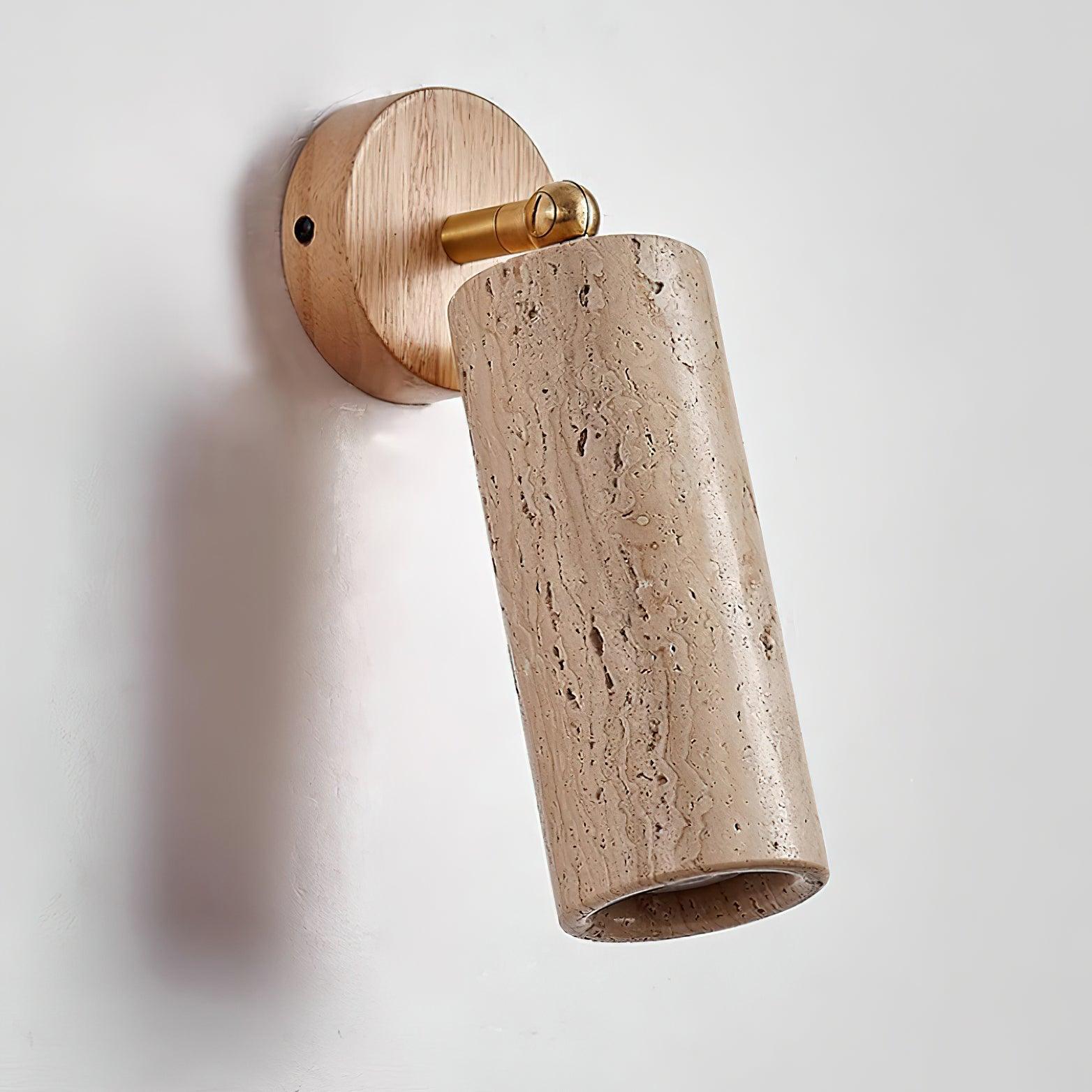 Travion Adjustable Travertine Wall Sconce
