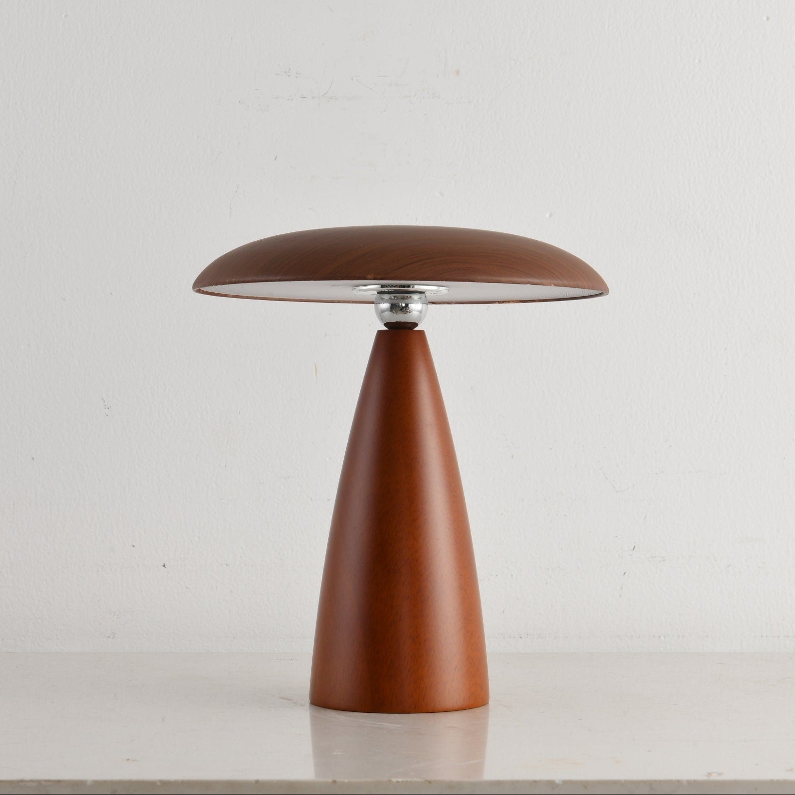Orbis Vintage Wood Table Lamp-Neutral Decor