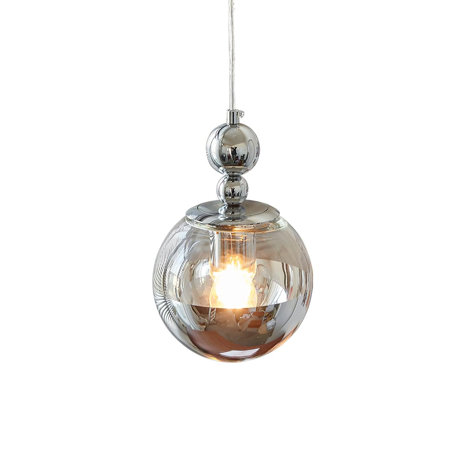 Zanorir Modern Minimalist Art Mirrorball Glass Pendant Light-Neutral Decor
