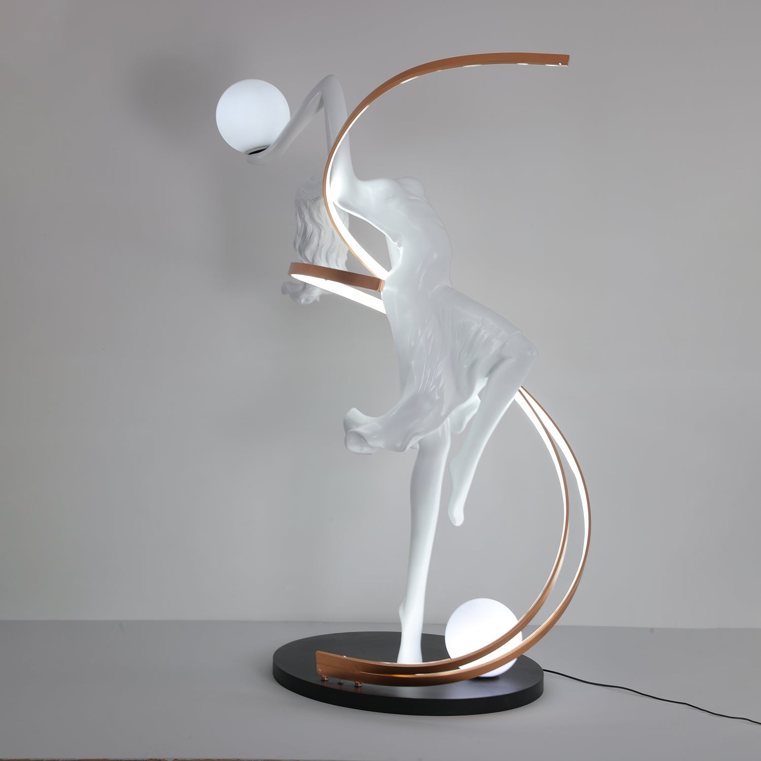 Tocor Floor Lamp Goddess Statue Elegant-Neutral Decor